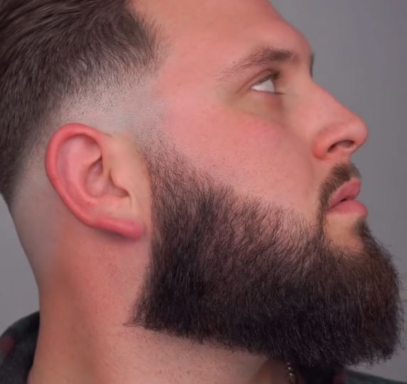 professional shave for men